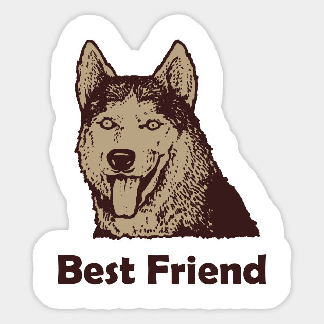 Best Friend - Dog Sticker by Hariolf´s Mega Store